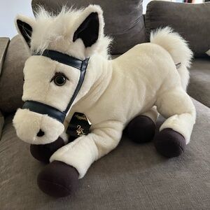 Huggapuffs White Plush Horse Snowball. 24 inches. 24K Polar Puff.
